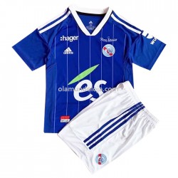 Camisola Strasbourg Criança Equipamento Primeiro 2022-2023 Manga Corta